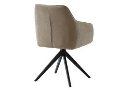Ensemble Table LUBANA + 4 Chaise MUSE - Noir Et Beige -Magasin de meubles de restaurant ensemble table et chaise 505069