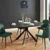 Ensemble Table CLARA + 4 Chaises ELEANA - Anthracite Et Vert 2 Ensemble Table CLARA + 4 Chaises ELEANA - Anthracite Et Vert -Magasin de meubles de restaurant ensemble table et chaise 505079