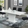 Ensemble Table AMELLE + 4 Chaises LIRICA - Blanc Et Noir -Magasin de meubles de restaurant ensemble table et chaise 514117