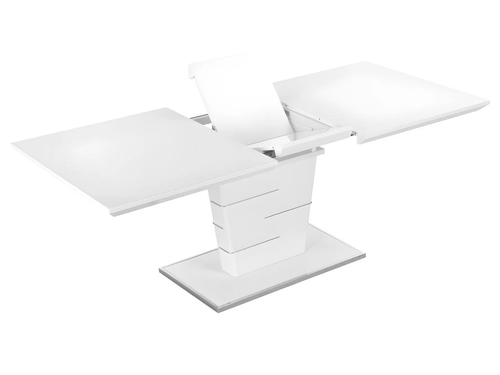 Ensemble Table AMELLE + 4 Chaises LIRICA - Blanc Et Noir 8 Ensemble Table AMELLE + 4 Chaises LIRICA - Blanc Et Noir – Image 6