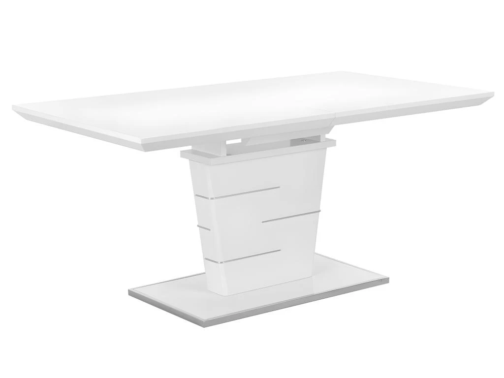 Ensemble Table AMELLE + 4 Chaises LIRICA - Blanc Et Noir 7 Ensemble Table AMELLE + 4 Chaises LIRICA - Blanc Et Noir – Image 5