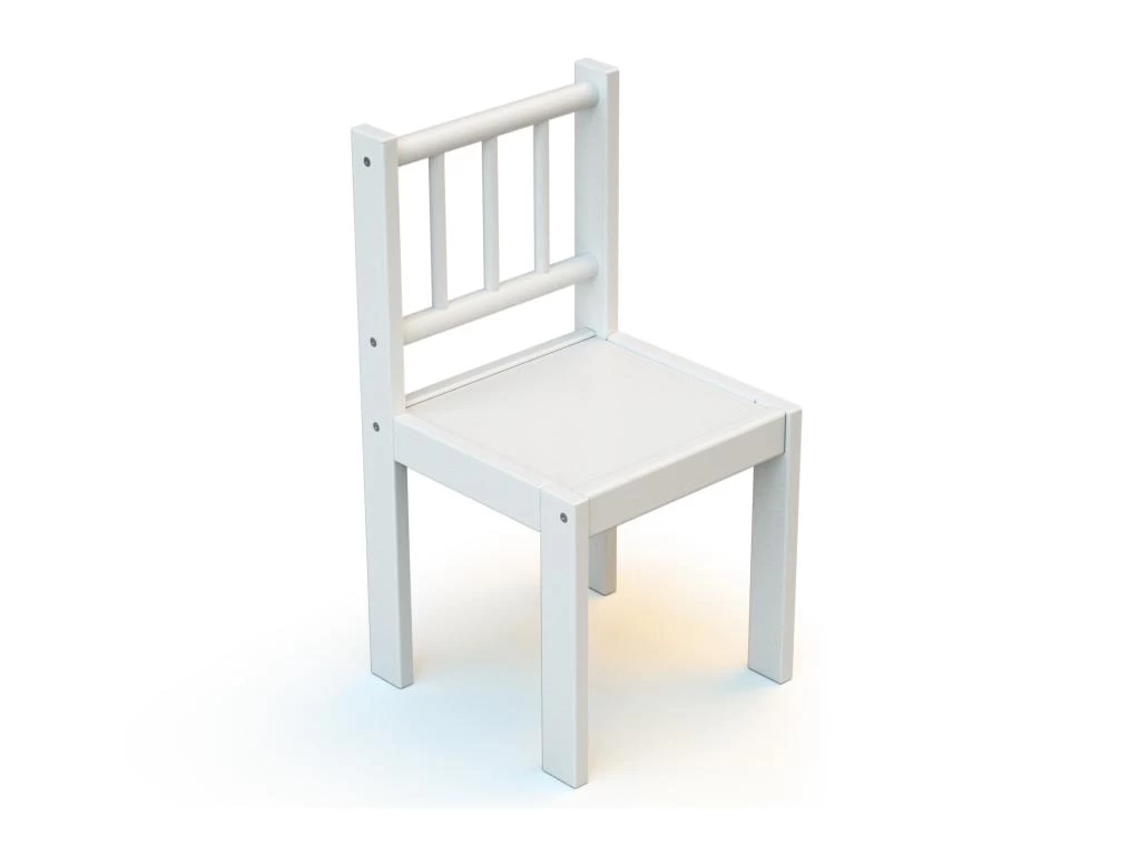 WEBABY - Ensemble 1 Table + 2 Chaises Blanc 4 WEBABY - Ensemble 1 Table + 2 Chaises Blanc – Image 2