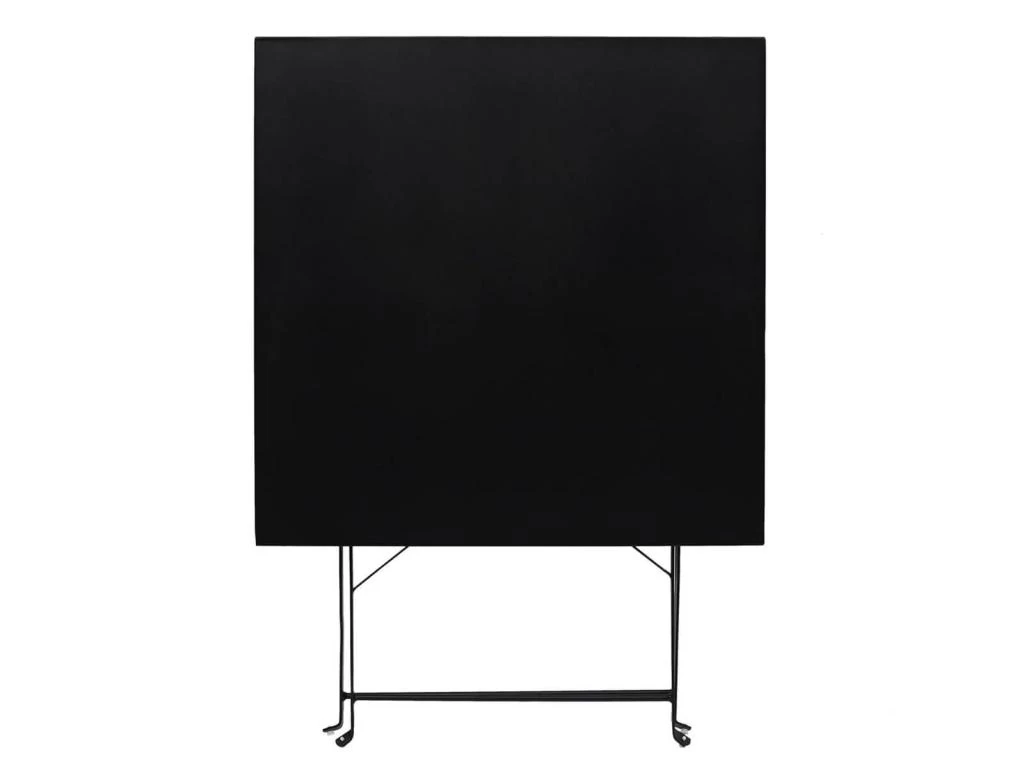 MALAM - Ensemble Table Repas Carrée Pliante + 2 Chaises Pliantes Noires 6 MALAM - Ensemble Table Repas Carrée Pliante + 2 Chaises Pliantes Noires – Image 4