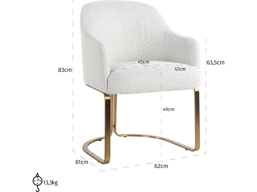 Fauteuil Hadley Bouclé CHR 7 Fauteuil Hadley Bouclé CHR – Image 5