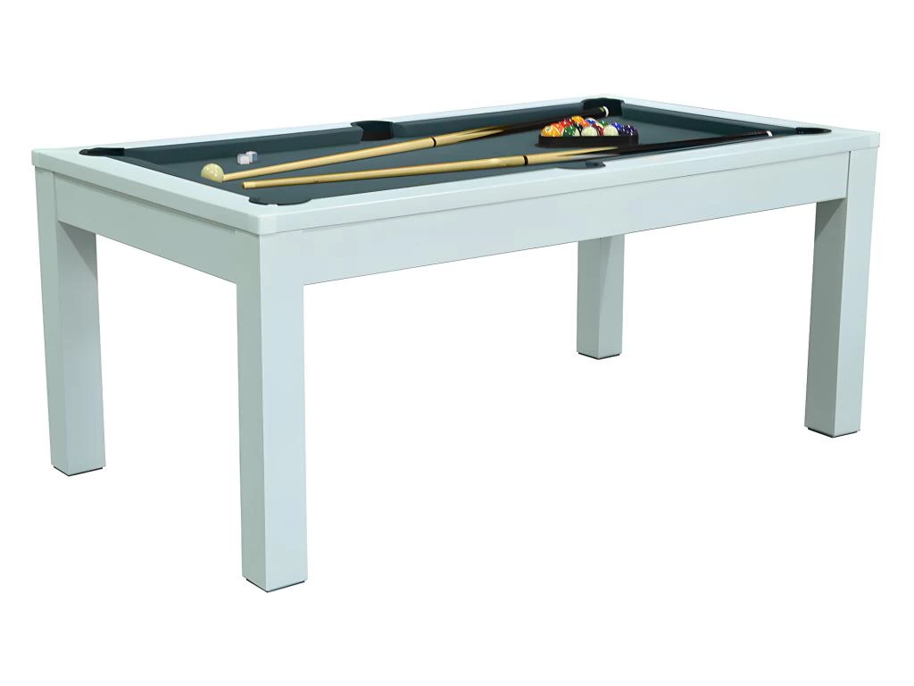 Table Transformable Blanche - Billard & Ping-pong - L182 X L102 X H80 Cm - HENK 6 Table Transformable Blanche - Billard & Ping-pong - L182 X L102 X H80 Cm - HENK – Image 4