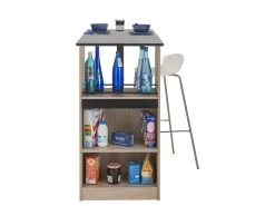 Meuble Rangement De Cuisine Chêne Avec Table - Coloris: Noir 9 Meuble Rangement De Cuisine Chêne Avec Table - Coloris: Noir -Magasin de meubles de restaurant meuble de cuisine 10038643