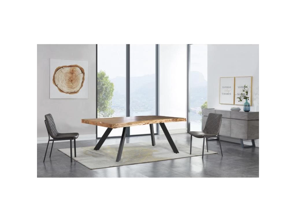 4 Pieds De Table De Repas Inclinés En Métal Noir H.65 Cm - 08 4 4 Pieds De Table De Repas Inclinés En Métal Noir H.65 Cm - 08 – Image 2