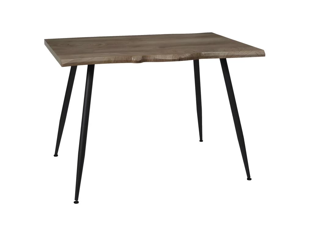 POYTA - Table Repas Piètement Métal Noir Et Plateau Bois 3 POYTA - Table Repas Piètement Métal Noir Et Plateau Bois