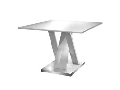 BERGEN - Table Repas Rectangulaire L160cm Coloris Blanc