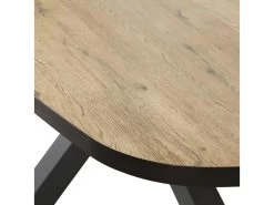 CEDRA - Table Repas Ovale 230cm Aspect Bois Piètement Métal 10 CEDRA - Table Repas Ovale 230cm Aspect Bois Piètement Métal -Magasin de meubles de restaurant table a manger 10034061