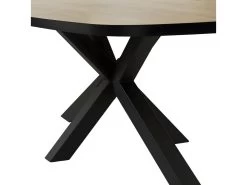 CEDRA - Table Repas Ovale 230cm Aspect Bois Piètement Métal 11 CEDRA - Table Repas Ovale 230cm Aspect Bois Piètement Métal -Magasin de meubles de restaurant table a manger 10034063