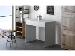 Table Console Extensible Avec Rallonges, Jusqu'a 300 Cm, Blanc Mat. -Magasin de meubles de restaurant table a manger 10035965