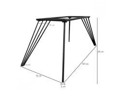 Table Extensible 160/240 Cm Céramique Gris Foncé Pieds Filaires - UTAH 01 11 Table Extensible 160/240 Cm Céramique Gris Foncé Pieds Filaires - UTAH 01 -Magasin de meubles de restaurant table a manger 10233561