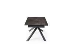 Table Extensible 160/240 Cm Céramique Gris Vieilli Pied Torsadé - MAINE 05 -Magasin de meubles de restaurant table a manger 10233641