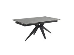 Table Extensible 160/240 Cm Céramique Gris Marbré Pied étoile - ARIZONA 06