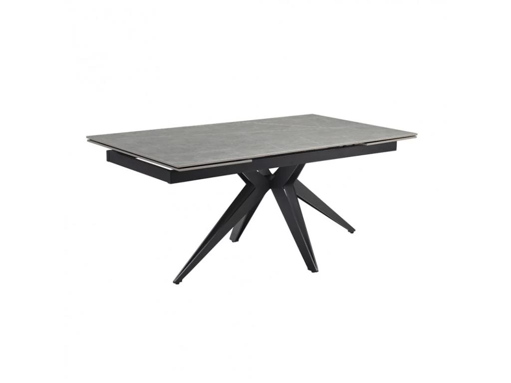 Table Extensible 160/240 Cm Céramique Gris Marbré Pied étoile - ARIZONA 06 3 Table Extensible 160/240 Cm Céramique Gris Marbré Pied étoile - ARIZONA 06