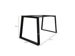 Table Extensible 160/240 Cm Céramique Blanc Pieds Luge - OREGON 02 -Magasin de meubles de restaurant table a manger 10233789