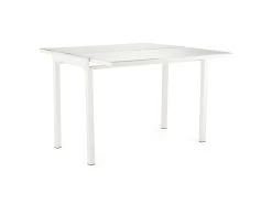 Table Extensible En Largeur 55/110 Plateau Verre Blanc - AGATE