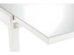 Table Extensible En Largeur 55/110 Plateau Verre Blanc - AGATE -Magasin de meubles de restaurant table a manger 10233819