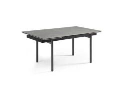 Table Extensible 160/240 Cm Céramique Gris Marbré Pieds Droits - ARIZONA 09
