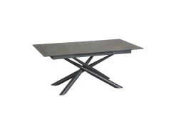 Table De Repas Extensible 160 à 200 Cm Plateau Céramique Gris - SPLENDIDE