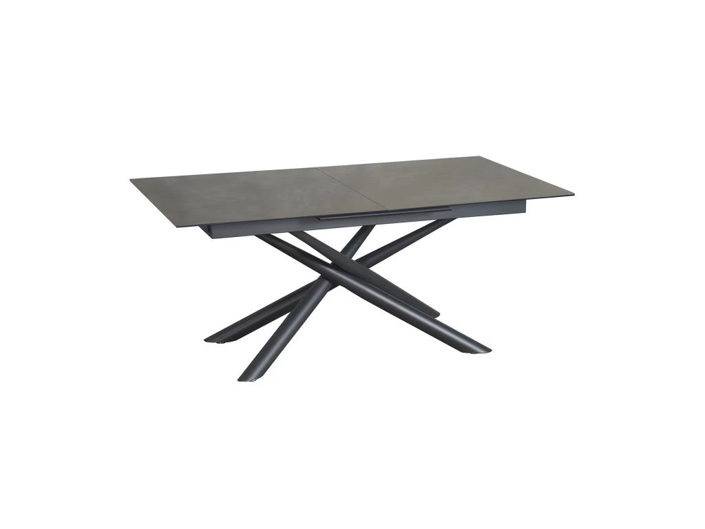 Table De Repas Extensible 160 à 200 Cm Plateau Céramique Gris - SPLENDIDE 3 Table De Repas Extensible 160 à 200 Cm Plateau Céramique Gris - SPLENDIDE