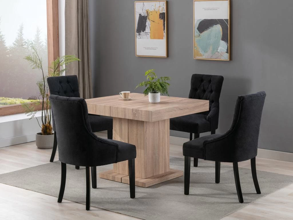 Table à Manger Extensible 4 à 10 Couverts En MDF - Naturel - MIROSLAV 5 Table à Manger Extensible 4 à 10 Couverts En MDF - Naturel - MIROSLAV – Image 3