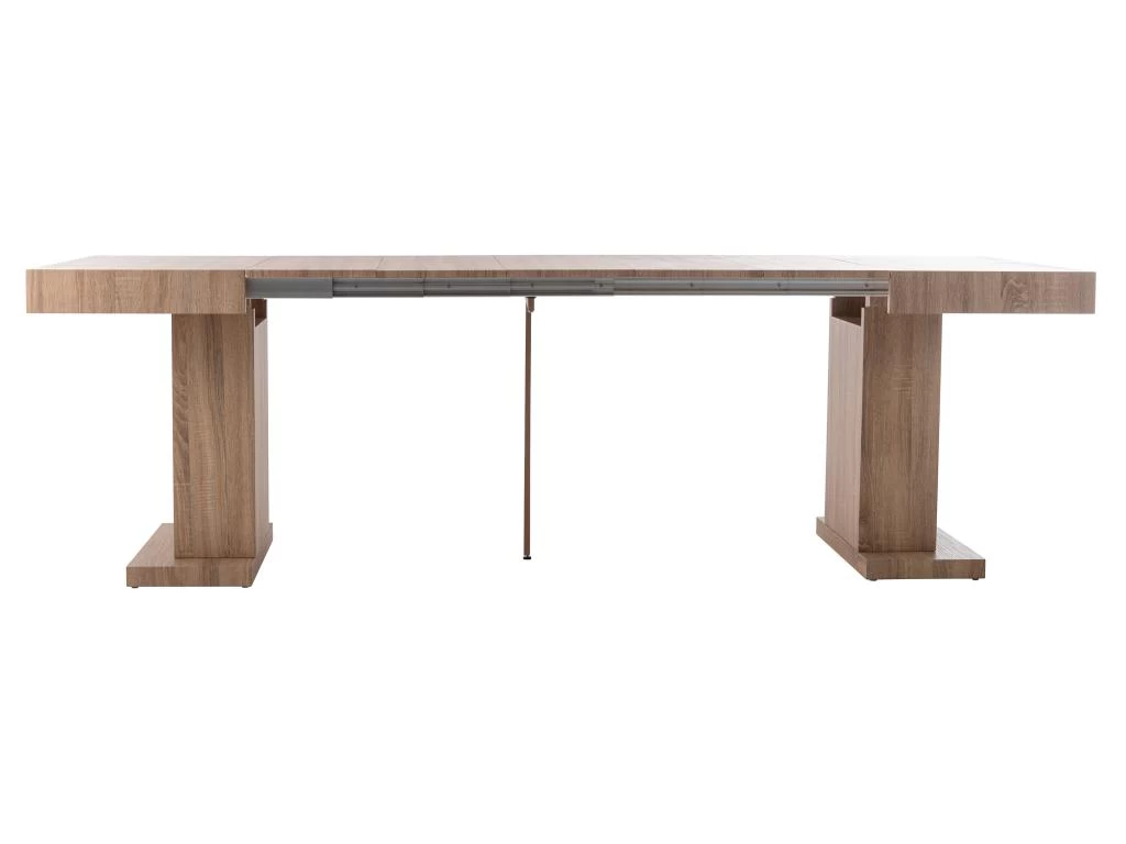 Table à Manger Extensible 4 à 10 Couverts En MDF - Naturel - MIROSLAV 6 Table à Manger Extensible 4 à 10 Couverts En MDF - Naturel - MIROSLAV – Image 4