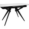 Table De Repas Extensible 130/170 Cm Céramique Blanc Marbré - LAUREL 1 Table De Repas Extensible 130/170 Cm Céramique Blanc Marbré - LAUREL -Magasin de meubles de restaurant table a manger 10880461