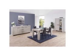 Table De Repas Rectangulaire Chêne Granulé - MOUSCRON -Magasin de meubles de restaurant table a manger 11139247