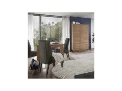 Table De Repas à Allonge Chêne Noisette - ISCHIA -Magasin de meubles de restaurant table a manger 11139343