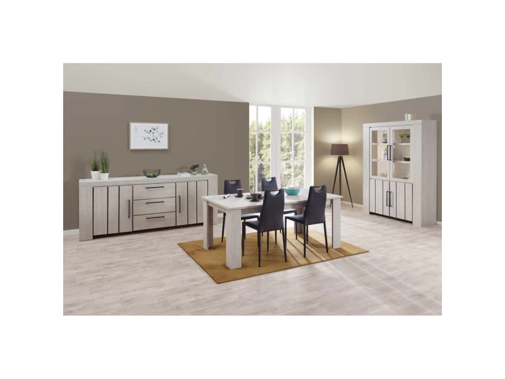 Table De Repas Rectangulaire Chêne Blanchi - LIERRE 5 Table De Repas Rectangulaire Chêne Blanchi - LIERRE – Image 3