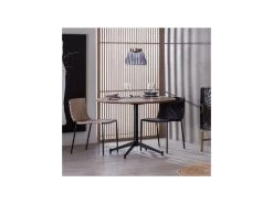 Table De Repas Ronde Bois/Métal - JIF -Magasin de meubles de restaurant table a manger 11139973