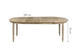 Table à Manger Avec Allonges En Bois De Manguier Brossé Helsinki 9 Table à Manger Avec Allonges En Bois De Manguier Brossé Helsinki -Magasin de meubles de restaurant table a manger 11177315