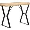 Table De Salon Salle à Manger Design 120 Cm Bois Solide De Manguier 0902136 -Magasin de meubles de restaurant table a manger 11345357