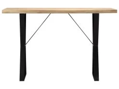 Table De Salon Salle à Manger Design 120 Cm Bois Solide De Manguier 0902136 -Magasin de meubles de restaurant table a manger 11345359