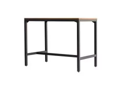 Table Haute L.120 Cm Bois Rustique Métal Noir - FACTORY 11 Table Haute L.120 Cm Bois Rustique Métal Noir - FACTORY -Magasin de meubles de restaurant table a manger 11579283