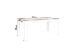 Table à Manger 180cm Blanc Et Gris Béton Gent - Gris Clair 7 Table à Manger 180cm Blanc Et Gris Béton Gent - Gris Clair -Magasin de meubles de restaurant table a manger 12305285