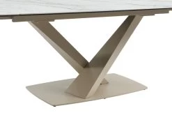 Table à Manger Extensible 6 à 10 Couverts En Céramique Et Métal - Effet Marbre Blanc Et Beige - MALATA De Pascal MORABITO 20 Table à Manger Extensible 6 à 10 Couverts En Céramique Et Métal - Effet Marbre Blanc Et Beige - MALATA De Pascal MORABITO -Magasin de meubles de restaurant table a manger 12508595