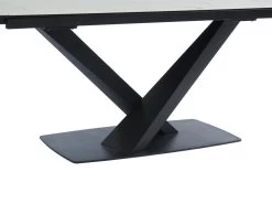 Table à Manger Extensible 6 à 10 Couverts En Céramique Et Métal - Effet Marbre Blanc Et Noir - MALATA De Pascal MORABITO 20 Table à Manger Extensible 6 à 10 Couverts En Céramique Et Métal - Effet Marbre Blanc Et Noir - MALATA De Pascal MORABITO -Magasin de meubles de restaurant table a manger 12509403