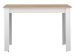 Table à Manger NICE - Blanc Et Chêne Naturel - SYMBIOSIS