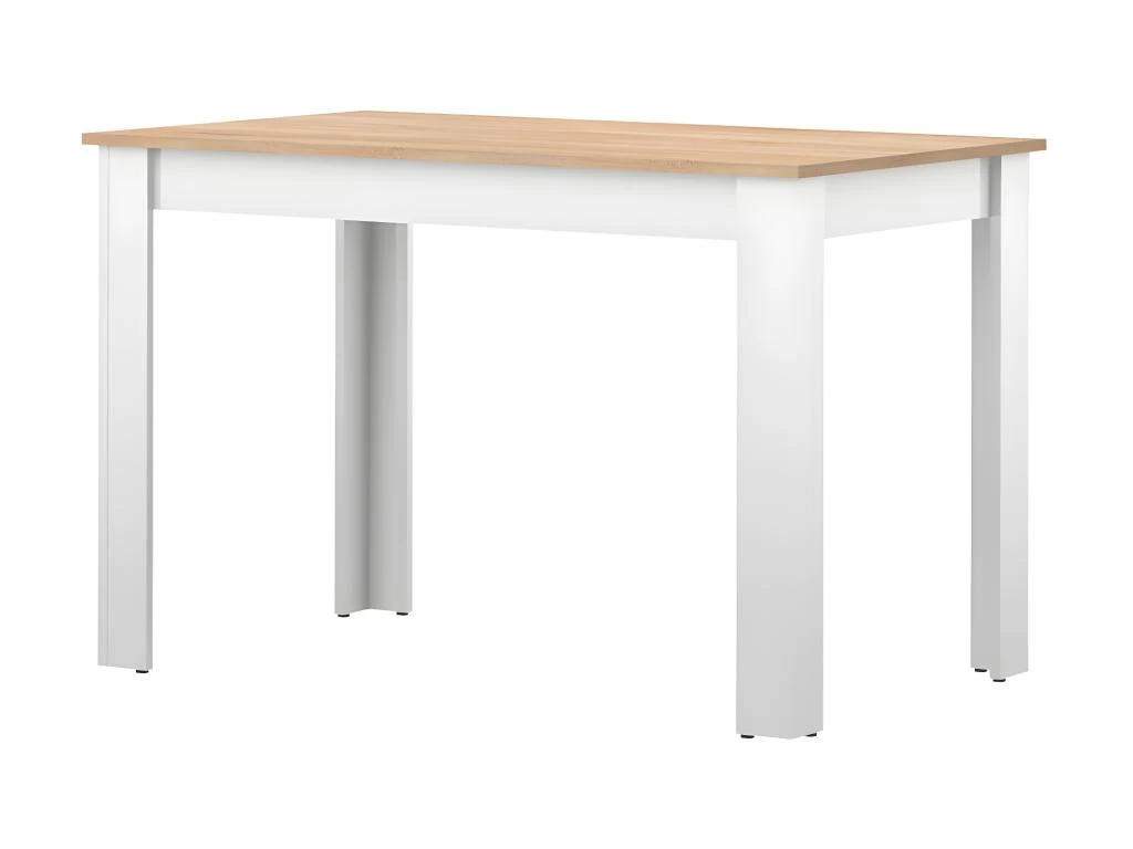 Table à Manger NICE - Blanc Et Chêne Naturel - SYMBIOSIS 5 Table à Manger NICE - Blanc Et Chêne Naturel - SYMBIOSIS – Image 3