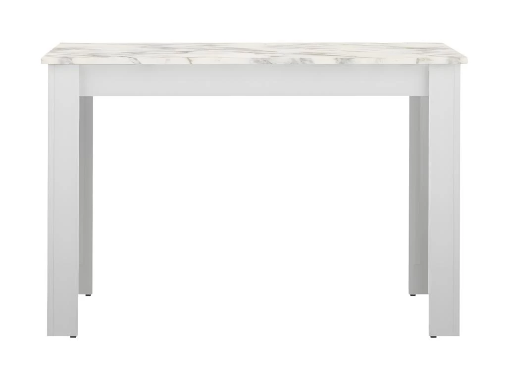 Table à Manger NICE - Blanc Et Marbre - SYMBIOSIS 3 Table à Manger NICE - Blanc Et Marbre - SYMBIOSIS