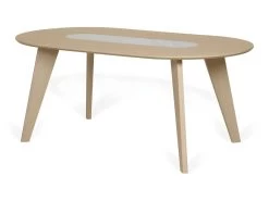 Table à Manger En Marbre LAGO - Chêne Et Marbre Blanc - TEMAHOME -Magasin de meubles de restaurant table a manger 12512541