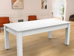Plateau Dinatoire Pour Billard Convertible Arizona Blanc Laqué - Blanc -Magasin de meubles de restaurant table a manger 12563353