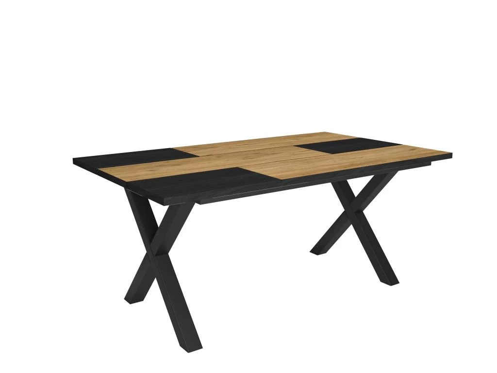 Table à Manger, 8 Personnes, 170, Robuste,stable, Structure Et Pieds Solides, Chêne/noir 3 Table à Manger, 8 Personnes, 170, Robuste,stable, Structure Et Pieds Solides, Chêne/noir