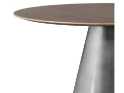 Table Ronde Belini 4 Personnes En Bois Et Métal D120 Cm -Magasin de meubles de restaurant table a manger 13008933