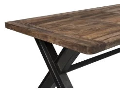 Table Rectangulaire Emar 8 Personnes En Bois 200 Cm -Magasin de meubles de restaurant table a manger 13008945