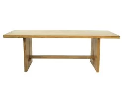 Table à Manger 8 Couverts En Teck - Coloris : Naturel - LENIDA -Magasin de meubles de restaurant table a manger 13046343