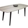 Table De Repas Ovale Massif Et Laqué - 200/280L X 100P -Magasin de meubles de restaurant table a manger 13135477
